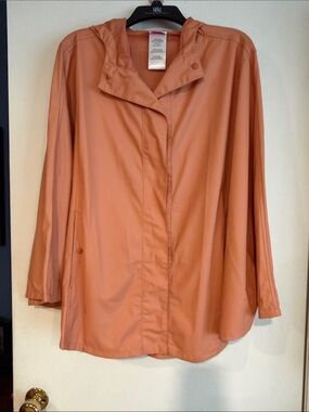 GOGO Lightweight Peach Utility Hooded Jacket